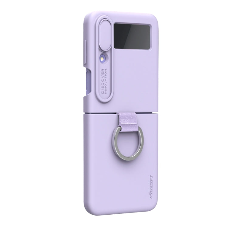 For Samsung Galaxy Z Flip4 5G NILLKIN CamShield Liquid Silicone + PC Full Coverage Case