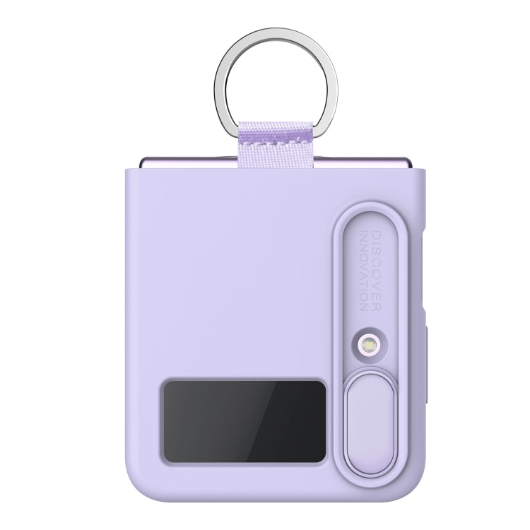 For Samsung Galaxy Z Flip4 5G NILLKIN CamShield Liquid Silicone + PC Full Coverage Case