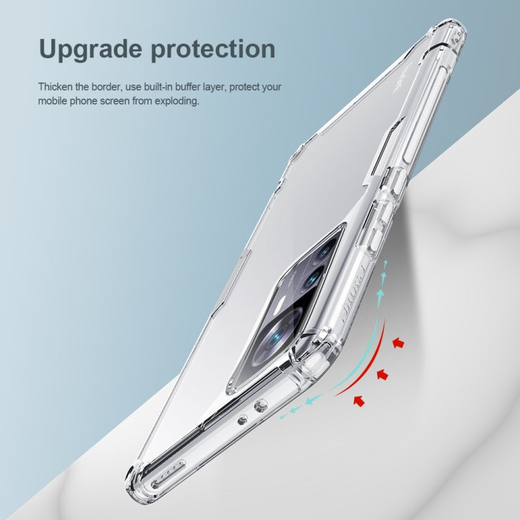 For Xiaomi 12T/Redmi K50 Ultra NILLKIN PC + TPU Phone Case(Transparent)