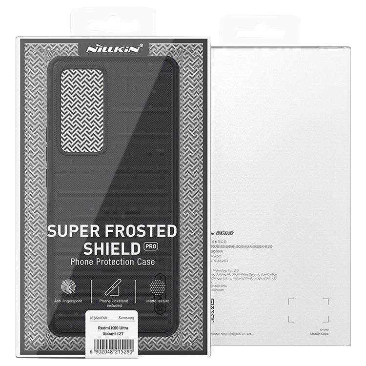 For Xiaomi 12T/Redmi K50 Ultra NILLKIN Frosted Shield Pro PC + TPU Phone Case