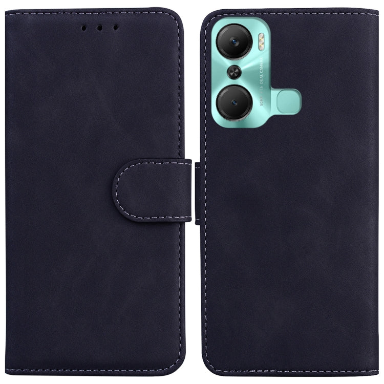 For Infinix Hot 12 Pro Skin Feel Pure Color Flip Leather Phone Case