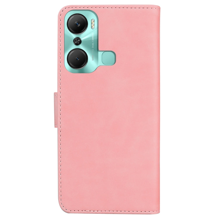 For Infinix Hot 12 Pro Skin Feel Pure Color Flip Leather Phone Case