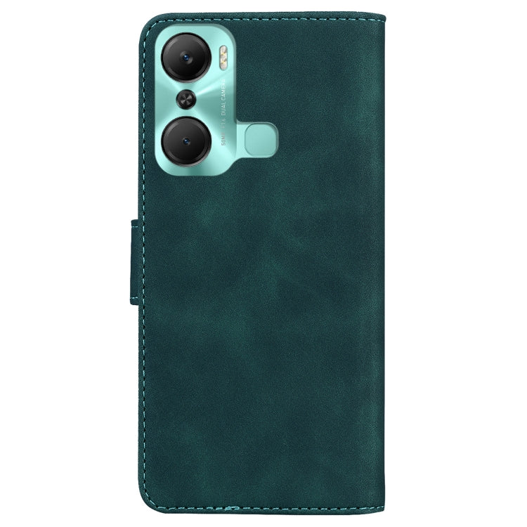 For Infinix Hot 12 Pro Skin Feel Pure Color Flip Leather Phone Case