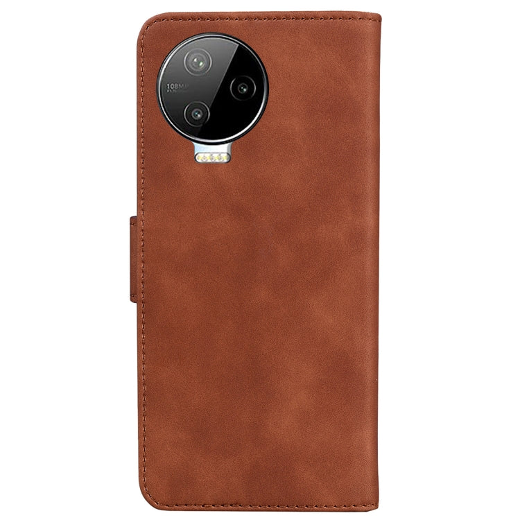 For Infinix Note 12 Pro 4G Skin Feel Pure Color Flip Leather Phone Case