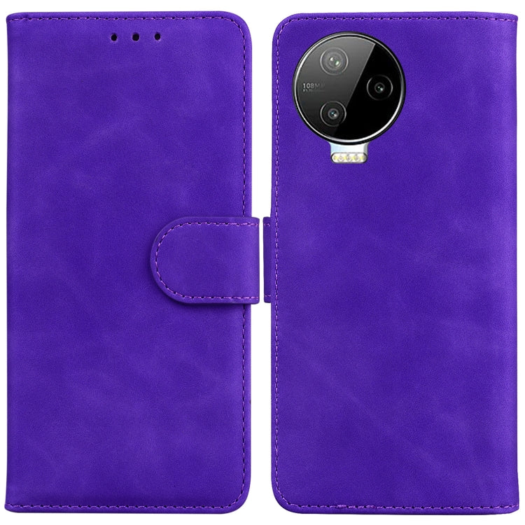 For Infinix Note 12 Pro 4G Skin Feel Pure Color Flip Leather Phone Case
