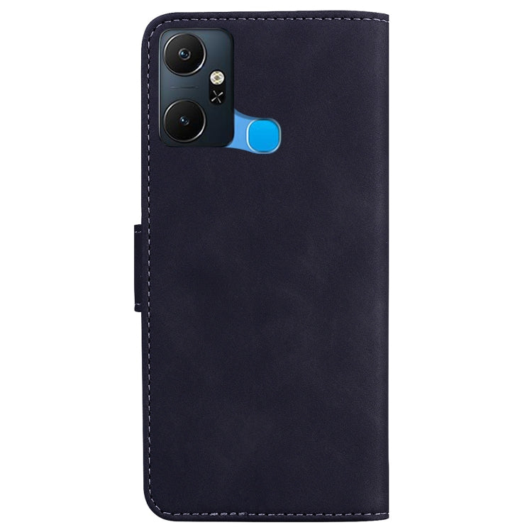 For Infinix Smart 6 Plus Skin Feel Pure Color Flip Leather Phone Case