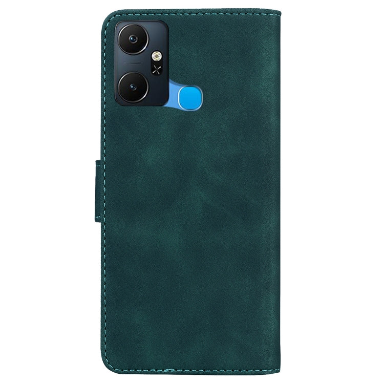 For Infinix Smart 6 Plus Skin Feel Pure Color Flip Leather Phone Case