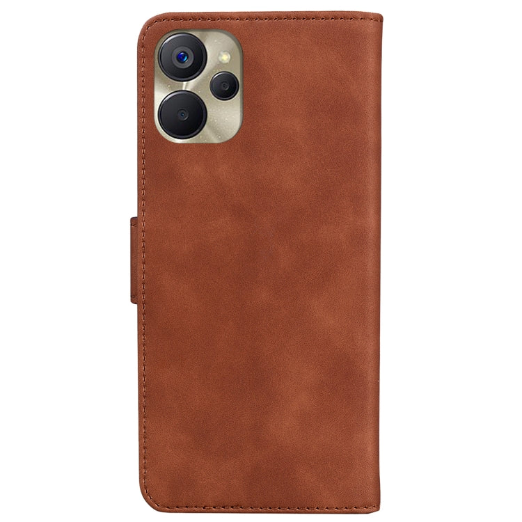 For Realme 9i 5G Skin Feel Pure Color Flip Leather Phone Case