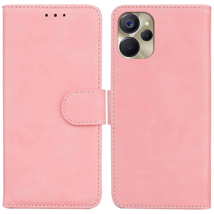 For Realme 9i 5G Skin Feel Pure Color Flip Leather Phone Case