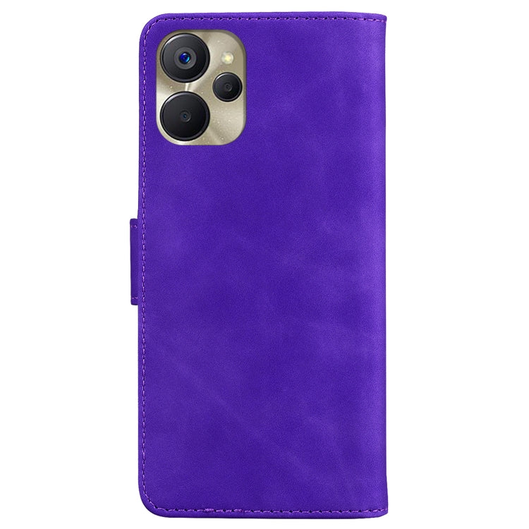 For Realme 9i 5G Skin Feel Pure Color Flip Leather Phone Case