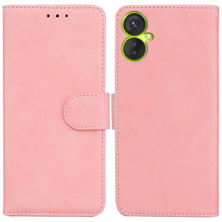 For Tecno Camon 19 Neo Skin Feel Pure Color Flip Leather Phone Case