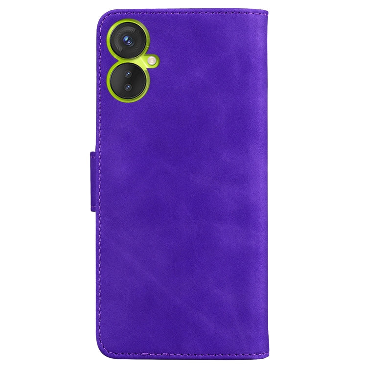 For Tecno Camon 19 Neo Skin Feel Pure Color Flip Leather Phone Case
