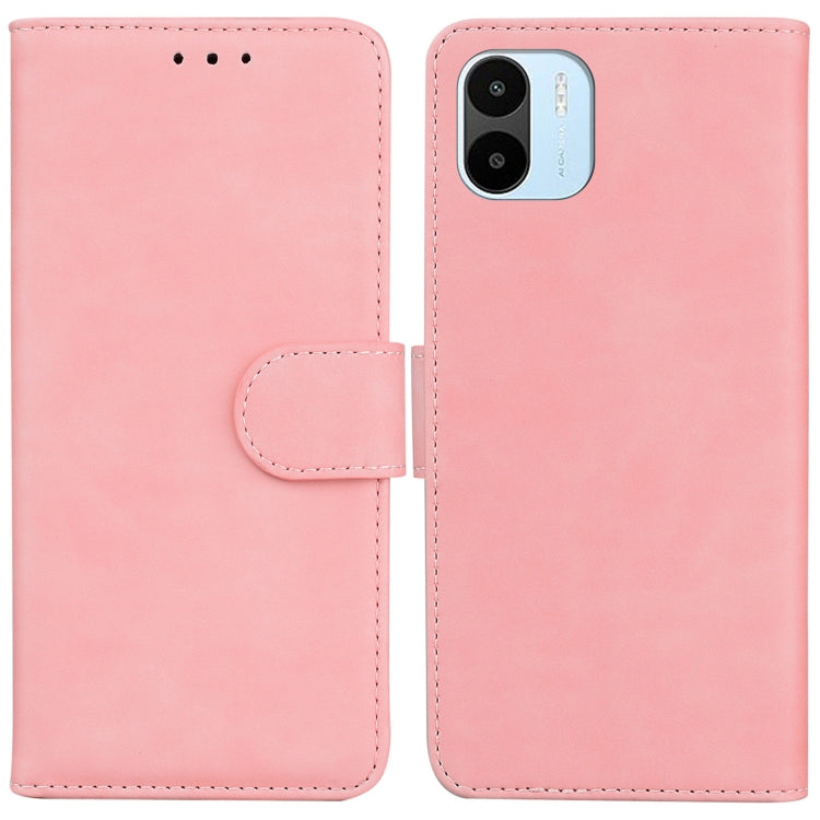 For Xiaomi Redmi A1 Skin Feel Pure Color Flip Leather Phone Case