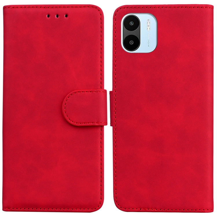 For Xiaomi Redmi A1 Skin Feel Pure Color Flip Leather Phone Case