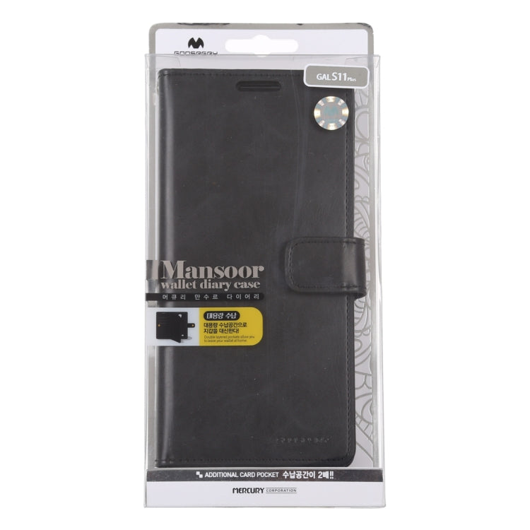 For Galaxy S20 Ultra GOOSPERY Mansoor Series Crazy Horse Texture Horizontal Flip Leather Case With Bracket & Card Slot & Wallet