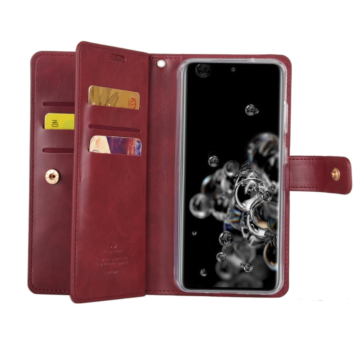 For Galaxy S20 Ultra GOOSPERY Mansoor Series Crazy Horse Texture Horizontal Flip Leather Case With Bracket & Card Slot & Wallet