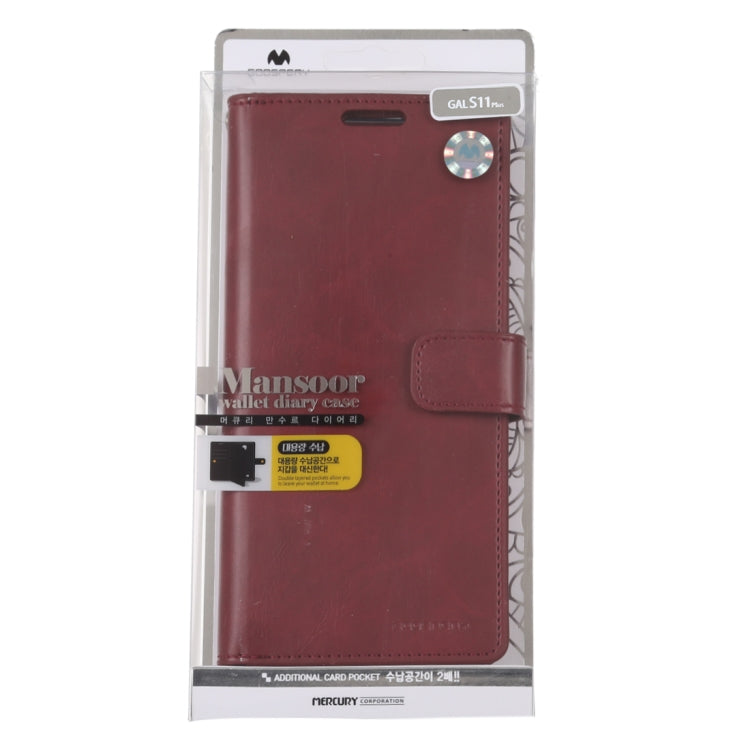 For Galaxy S20 Ultra GOOSPERY Mansoor Series Crazy Horse Texture Horizontal Flip Leather Case With Bracket & Card Slot & Wallet