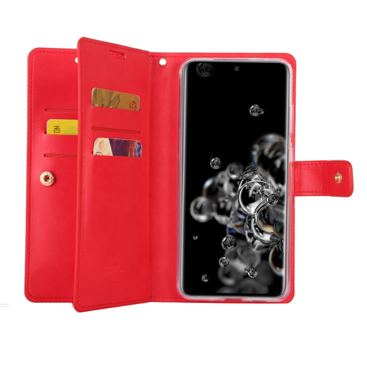 For Galaxy S20 Ultra GOOSPERY Mansoor Series Crazy Horse Texture Horizontal Flip Leather Case With Bracket & Card Slot & Wallet
