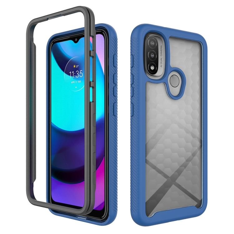 For Motorola Moto E20 Starry Sky Solid Color TPU Clear PC Phone Case