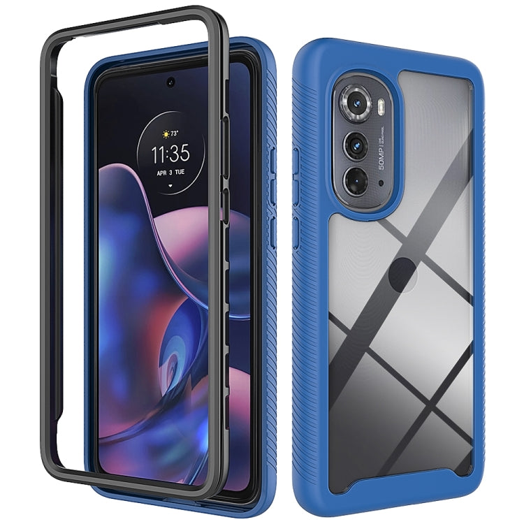 For Motorola Moto Edge 2022 Starry Sky Solid Color TPU Clear PC Phone Case