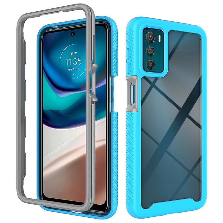 For Motorola Moto G42 Starry Sky Solid Color TPU Clear PC Phone Case