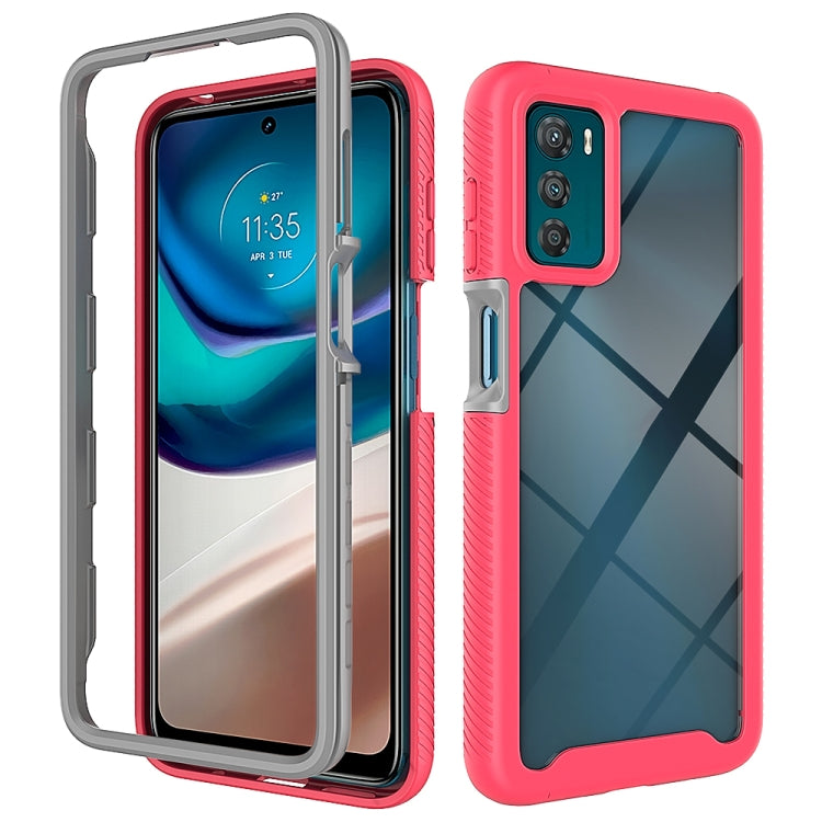 For Motorola Moto G42 Starry Sky Solid Color TPU Clear PC Phone Case