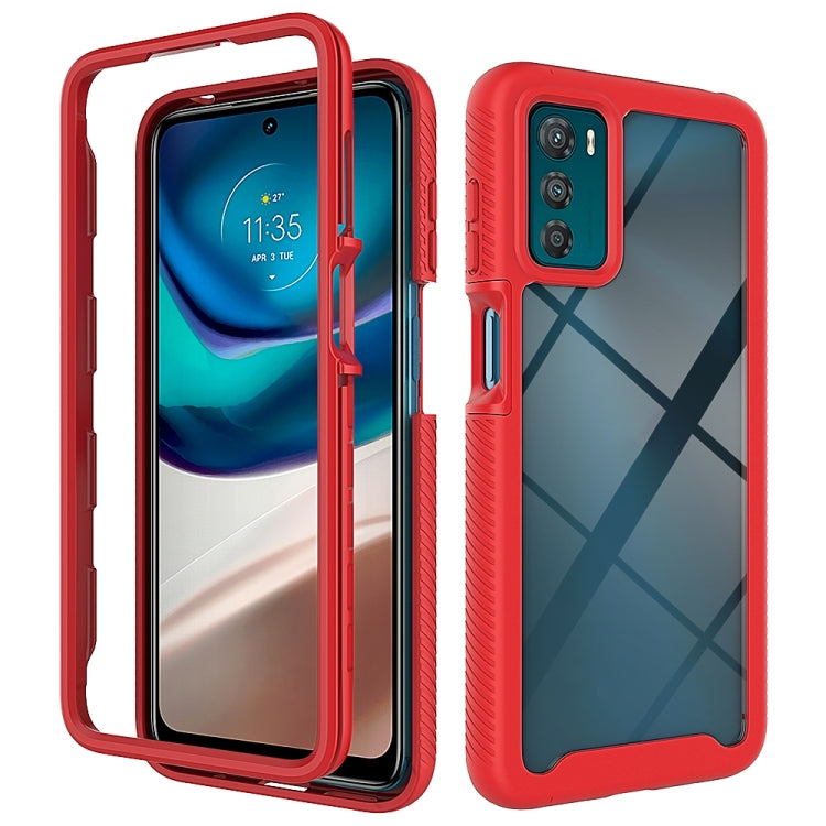 For Motorola Moto G42 Starry Sky Solid Color TPU Clear PC Phone Case