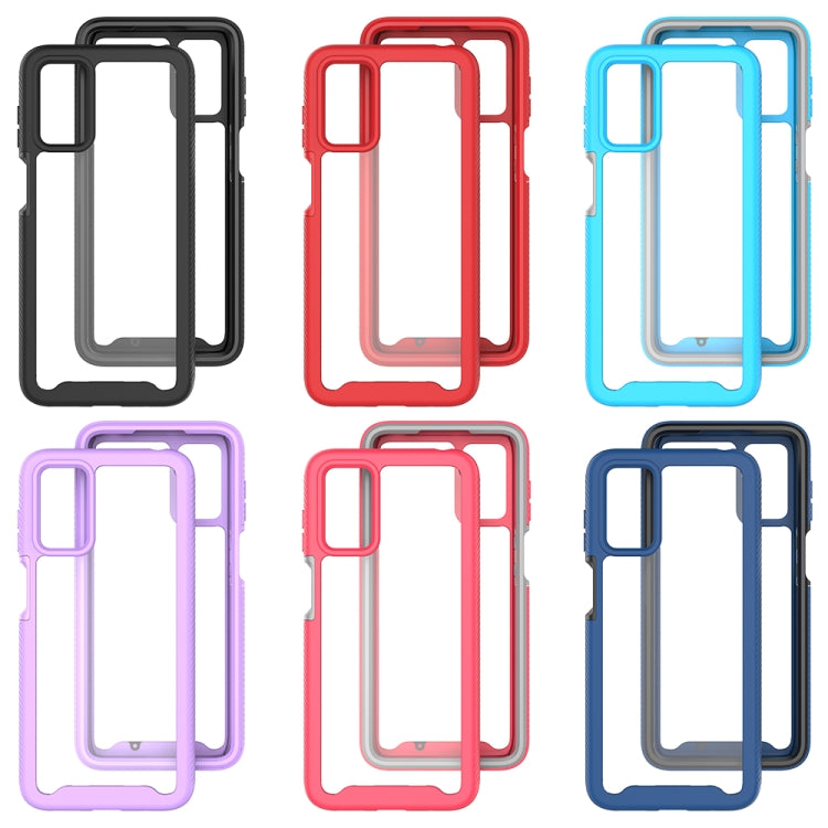 For Motorola Moto G42 Starry Sky Solid Color TPU Clear PC Phone Case