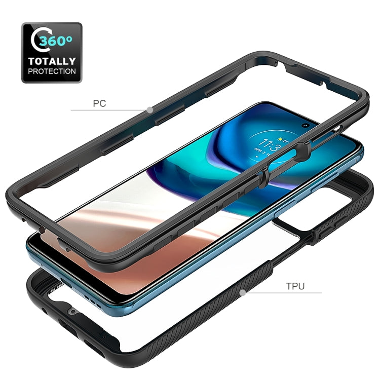 For Motorola Moto G42 Starry Sky Solid Color TPU Clear PC Phone Case