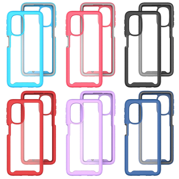 For Motorola Moto G51 5G Starry Sky Solid Color TPU Clear PC Phone Case