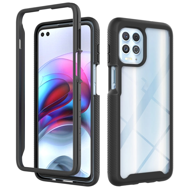 For Motorola Moto G100 / Edge S Starry Sky Solid Color TPU Clear PC Phone Case