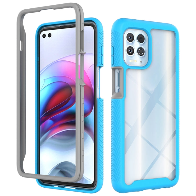 For Motorola Moto G100 / Edge S Starry Sky Solid Color TPU Clear PC Phone Case