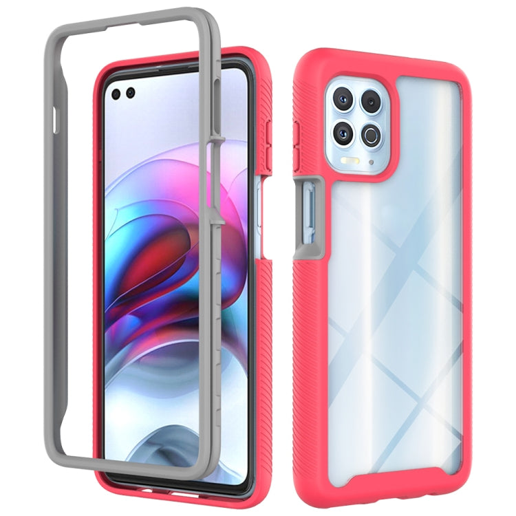 For Motorola Moto G100 / Edge S Starry Sky Solid Color TPU Clear PC Phone Case