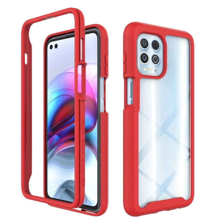 For Motorola Moto G100 / Edge S Starry Sky Solid Color TPU Clear PC Phone Case