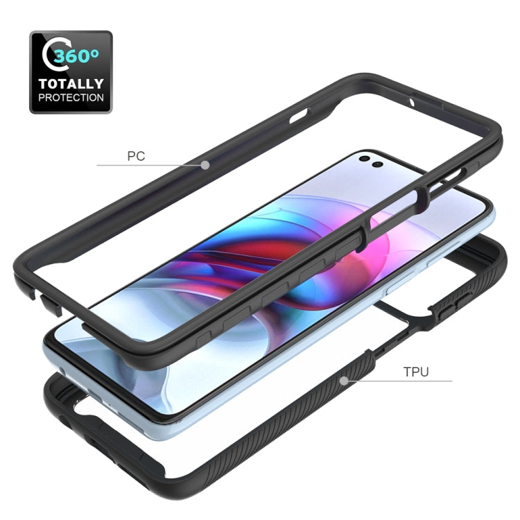 For Motorola Moto G100 / Edge S Starry Sky Solid Color TPU Clear PC Phone Case