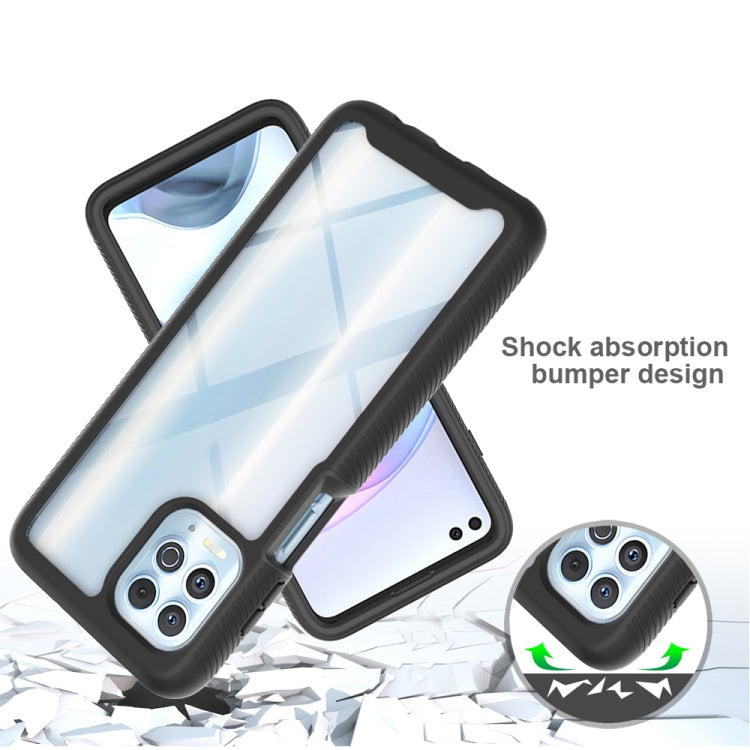 For Motorola Moto G100 / Edge S Starry Sky Solid Color TPU Clear PC Phone Case