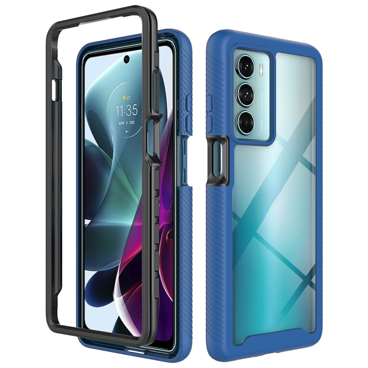 For Motorola Moto G200 5G Starry Sky Solid Color TPU Clear PC Phone Case