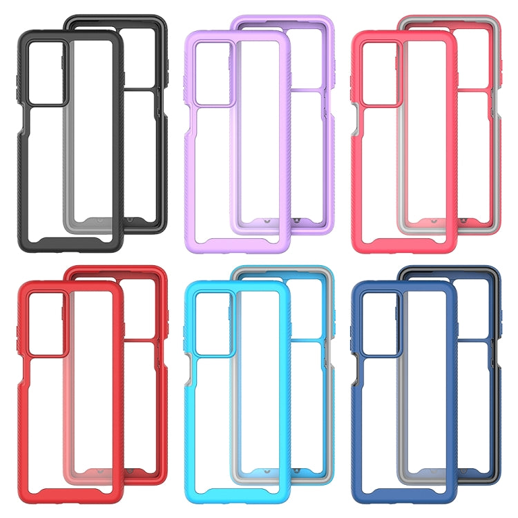 For Motorola Moto G200 5G Starry Sky Solid Color TPU Clear PC Phone Case