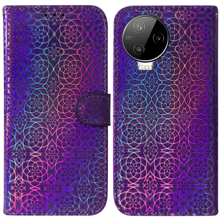 For Infinix Note 12 Pro 4G Colorful Magnetic Buckle Leather Phone Case