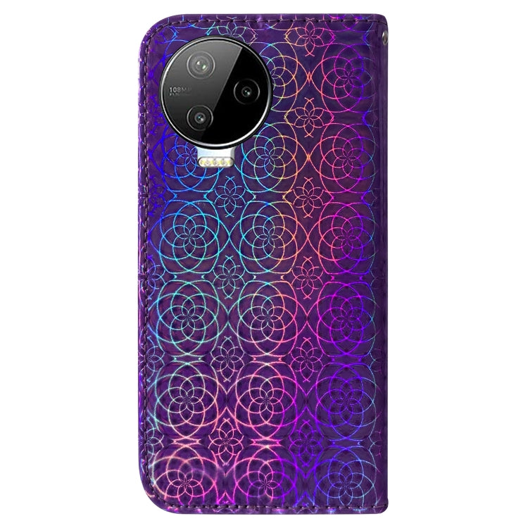For Infinix Note 12 Pro 4G Colorful Magnetic Buckle Leather Phone Case