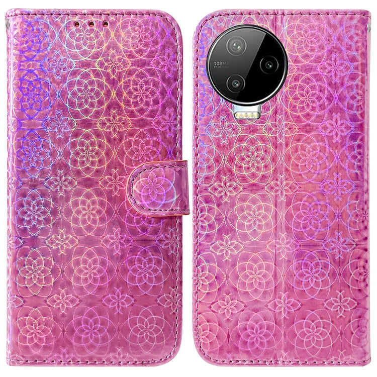 For Infinix Note 12 Pro 4G Colorful Magnetic Buckle Leather Phone Case