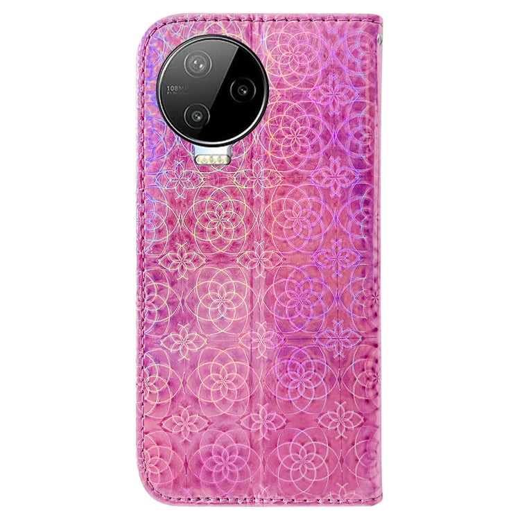 For Infinix Note 12 Pro 4G Colorful Magnetic Buckle Leather Phone Case