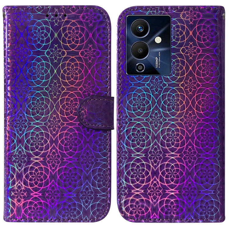 For Infinix Note 12 Pro 5G Colorful Magnetic Buckle Leather Phone Case