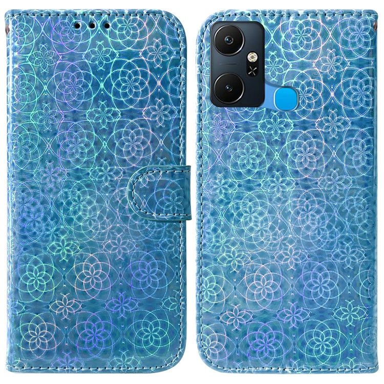 For Infinix Smart 6 Plus Colorful Magnetic Buckle Leather Phone Case