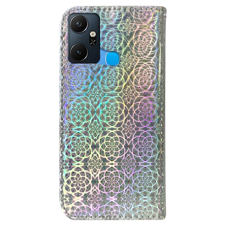 For Infinix Smart 6 Plus Colorful Magnetic Buckle Leather Phone Case