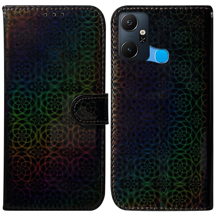 For Infinix Smart 6 Plus Colorful Magnetic Buckle Leather Phone Case