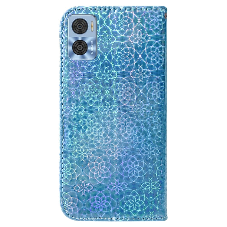For Motorola Moto E22/E22i Colorful Magnetic Buckle Leather Phone Case