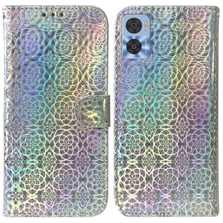 For Motorola Moto E22/E22i Colorful Magnetic Buckle Leather Phone Case