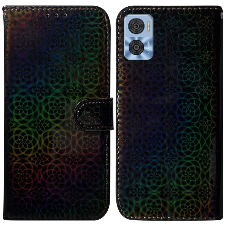 For Motorola Moto E22/E22i Colorful Magnetic Buckle Leather Phone Case