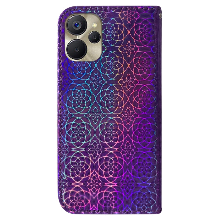 For Realme 9i 5G Colorful Magnetic Buckle Leather Phone Case